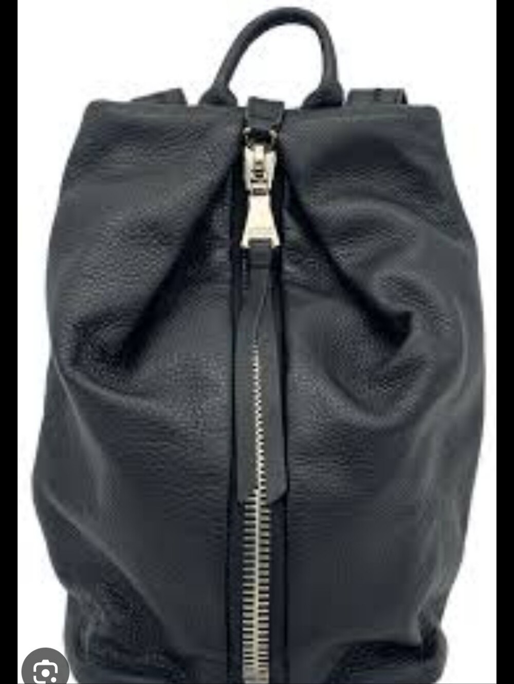 Sleek Black Leather Backpack - Modern Women's Bag - Picture 3 of 11